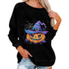 🎃 Vintage Pumpkin Print Long Sleeve T-Shirt – Harajuku Halloween Graphic Tee by FitiqueFit