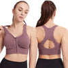Women's sports bra front zipper design