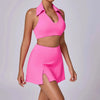 Seamless Tennis Skirt Set – Quick-Dry Workout Outfit by FitiqueFit