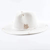 Unisex Metal Letter Straw Panama Hat by FitiqueFit