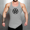 Gym Bodybuilding Muscle Shirts Sleeveless Cotton Breathable Tank Tops Fitness Irregular Hem