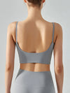 Women's sports bra with chest cushion, vest and suspender