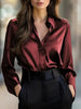 Women’s Spring-Autumn Lapel Button Shirt by FitiqueFit