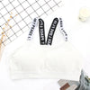 Women Letter Strap Sports Bra