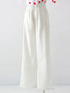 White Sweatpants For Women High Waist Jogger Wide Leg