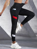 🖤 Colorblocked Mesh High-Waist Yoga Leggings with Side Pockets by FitiqueFit
