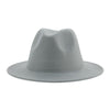 Modern Hats For Women Fedoras Winter Women Hats Simple Classic Hat Wedding Lady Retro Wide Brim Floppy Hat Men Fedora Hat Fashionable Classic Wide Brim Hat For Summer Dress Hats by Stevvex