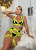 Ellolace Latex Lingerie Sensual Crotchless Panties Erotick Costume With Push Up Bra Hot Girl Underwear Luxury Support Underwear