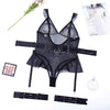 Ellolace Polka Dot Bodysuit Lingerie Sexy Transparent Tempt Sissy Body Lace See Through Erotic Costumes Fitness Porn Hot Tops