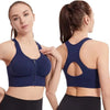 Women's sports bra front zipper design