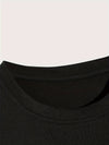 Los Angeles Number 91 Graphic Round Neck Sports Crop T-shirt