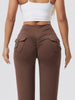Women's Workout Cargo Leggings With Pocket Tights Active Wear Butt Lift Yoga Clothes