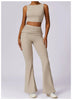 Women Athletic Wear High Waist Leggings And Top Two Piece Set Seamless Gym Tracksuit