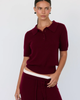 Tove Short Sleeve Cashmere Polo by Artless Forever