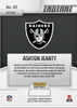 2025 Panini Instant NFL Ashton Jeanty #55 Auto /99 Las Vegas Raiders Rookie RC Football Card by Hall of Fame Sports Memorabilia