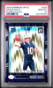 Graded 2024 Panini Donruss Optic Drake Maye #229 Purple Shock Rookie RC Football Card PSA 10 Gem Mint by Hall of Fame Sports Memorabilia