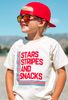 STARS STRIPES & SNACKS TEE - VINTAGE CREAM by LITTLE RAD THINGS