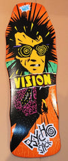 Vision Psycho Stick Dipped Crackle "Double Take" Gripped 10" Skateboard Deck