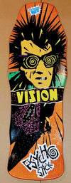 Vision Psycho Stick Dipped Crackle "Double Take" Gripped 10" Skateboard Deck