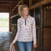 Neon Spur Yeehaw Howdy Quarter Zip Sun Shirt by Neon Spur