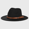 Unisex Wool Fedora – Flat-Brim Felt Hat for Fall & Winter by FitiqueFit