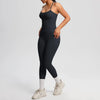 Women 2pcs Patchwork Sport Yoga Suit Training Tummy Tuck and Hip Lift