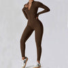 Yoga Jumpsuit Long Sleeved Zipper Rompers