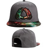 Skull Hand Snapback Hat – Flat Bill Adjustable Baseball Cap by FitiqueFit