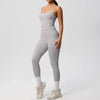 Women 2pcs Patchwork Sport Yoga Suit Training Tummy Tuck and Hip Lift