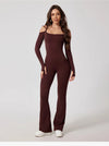 Yoga Jumpsuit Women's Sports Overalls Flared Trousers