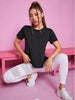 Women Seamless Yoga T-Shirt Short Sleeve