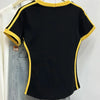 V Neck Short Sleeve Sports Jersey Slim