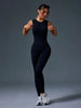 🧘‍♀️ Seamless Sleeveless Yoga Jumpsuit with Zipper Closure by FitiqueFit