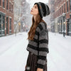Unisex Stacking Knitted Beanie Cap – Winter Warm Striped Hip-Hop Bonnet Hat by FitiqueFit