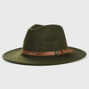 Unisex Wool Fedora – Flat-Brim Felt Hat for Fall & Winter by FitiqueFit