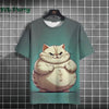 Cat Print shirts - Y2K Graphic T-Shirt by FitiqueFit