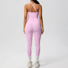 Women 2pcs Patchwork Sport Yoga Suit Training Tummy Tuck and Hip Lift