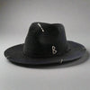 Unisex Metal Letter Straw Panama Hat by FitiqueFit