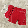 Vibrant Flex Gym Set: Colorful Sports Bra & Leggings