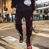Urban Vibe Cargo Joggers with Letter Accents