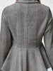 Women’s Plus-Size Solid Color Peplum Jacket – Casual Outerwear by FitiqueFit