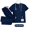 Unisex Medical Uniforms Scrubs Top Pants