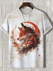 Samurai Cat Graphic T-Shirt – Japanese Style 3D Print Men's Tee by FitiqueFit