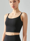 Women's sports bra with chest cushion, vest and suspender