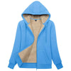 Sherpa-Lined Fleece Zip-Up Hoodie Jacket Women by FitiqueFit
