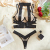 Ellolace Lingerie Sexy Woman Push Up Halter Bra Skin Color Sissy Fancy Outfit Erotic Bra Ladies Set Bilizna Seamless Underwear