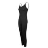 Sporty Jumpsuits Black Women Backless Fashion O-Neck