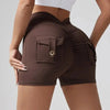 🍑 Wrinkled High-Waist Pocket Leggings for Women by FitiqueFit