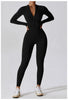Yoga Jumpsuit Long Sleeved Zipper Rompers