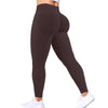 Women's Yoga Pants High Waist  Solid Color Tight Fitting Sports Leggings Yoga Exercise Pants